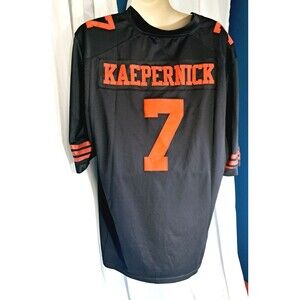Colin Kaepernick #7 San Francisco 49ers NFL NIKE Football Black Game Jersey 3XL